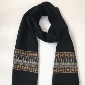 Baby Alpaca Scarf/Shawl/Wrap with Llama Border